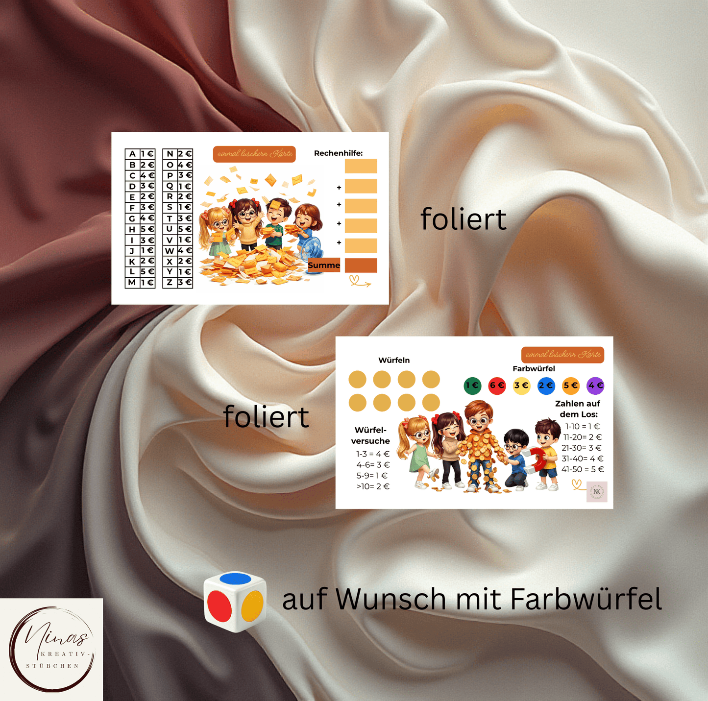 Teamchallenge Vol. 5 I A6 I 3er Klappkarte I Zusatzkarten und inkl. Lose - Nina's Kreativstübchen