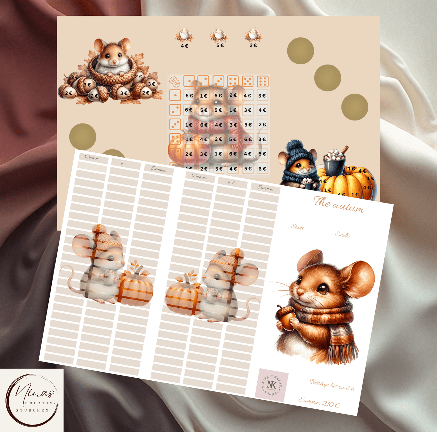 The autumn I A6 I B - Ware I 3er Klappkarte - Nina's Kreativstübchen