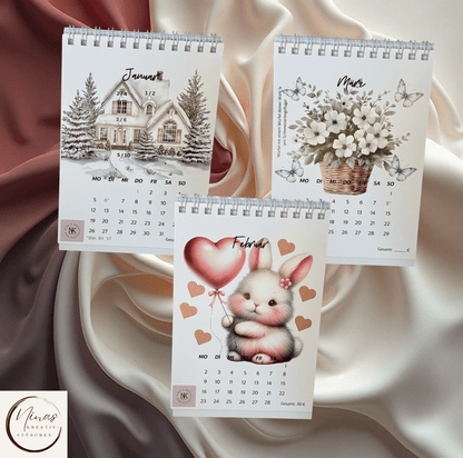 Tischkalender 2026 I Jahreskalender 2026 I Ausverkauf - Nina's Kreativstübchen