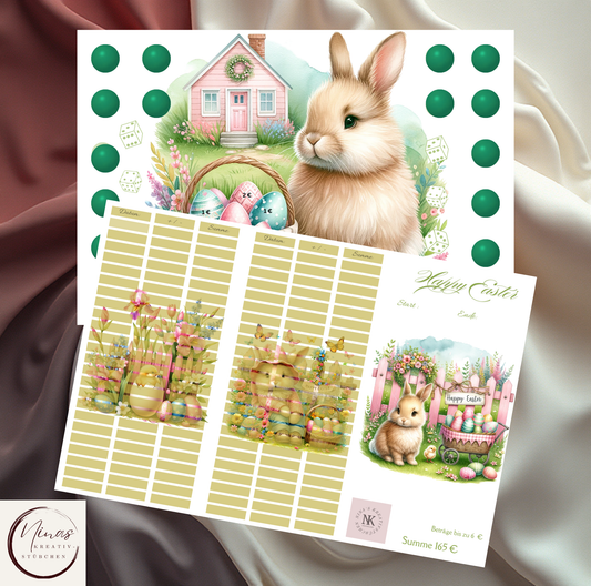 Türchen Nr. 16 I Happy Easter I A6 I 3er Klappkarte - Nina's Kreativstübchen