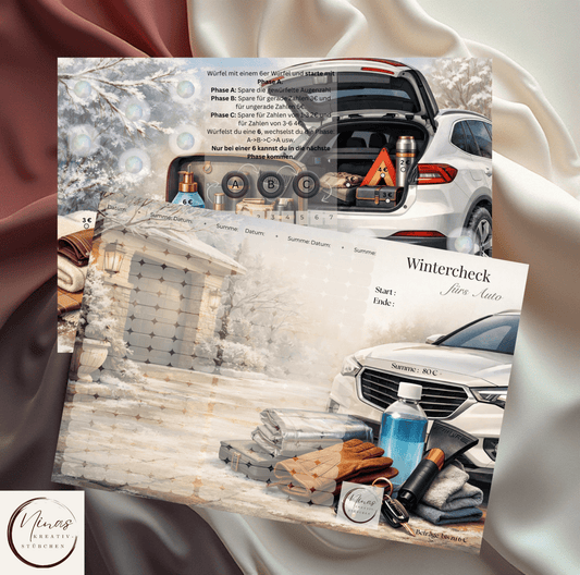 Wintercheck fürs Auto – Auto Sparchallenge für Frostschutz, Zubehör &amp; Winterkosten - Nina's Kreativstübchen
