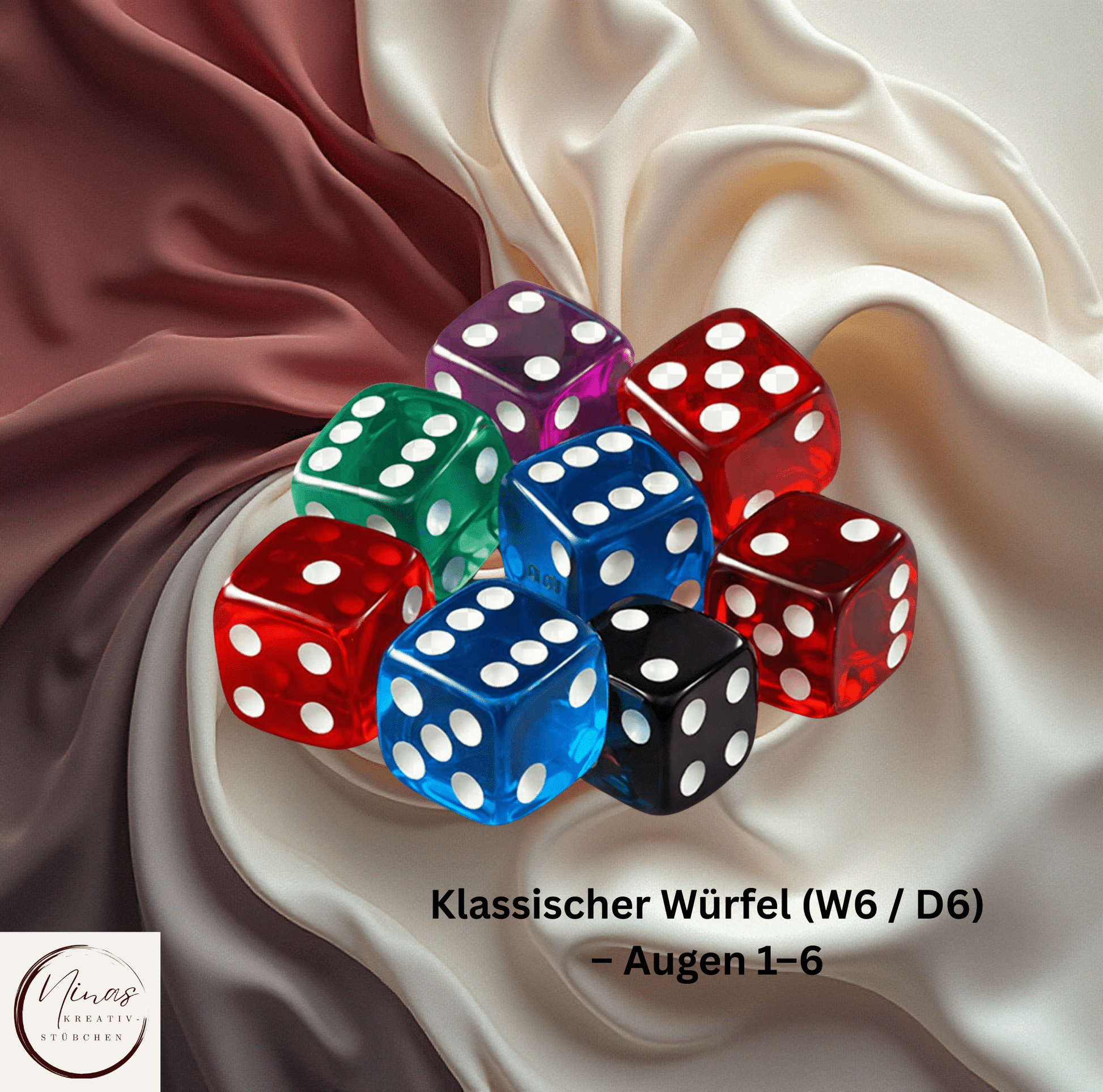 Würfel I verschiedene Würfel I Zubehör - Nina's Kreativstübchen